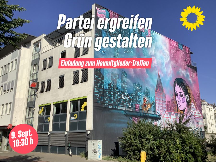 partei ergreifen gruen gestalt Grünen