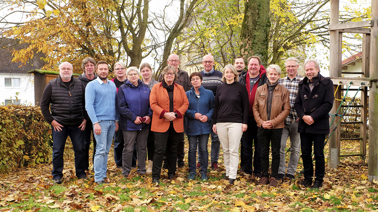 Die Mitglieder der grünen Kreistagsfraktion Paderborn im Herbst 2023.